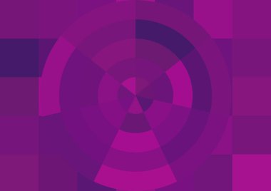 Büyük renk kare pikselleri ve dairesi olan soyut dekoratif arkaplan