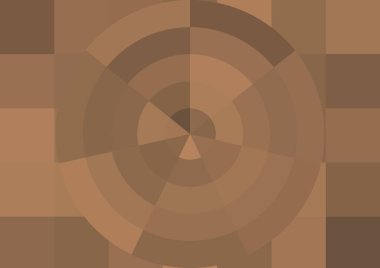 Büyük renk kare pikselleri ve dairesi olan soyut dekoratif arkaplan