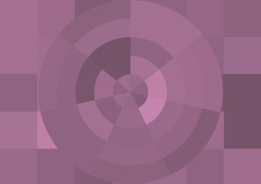 Büyük renk kare pikselleri ve dairesi olan soyut dekoratif arkaplan