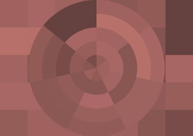 Büyük renk kare pikselleri ve dairesi olan soyut dekoratif arkaplan