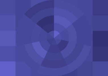 Büyük renk kare pikselleri ve dairesi olan soyut dekoratif arkaplan