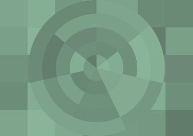 Büyük renk kare pikselleri ve dairesi olan soyut dekoratif arkaplan