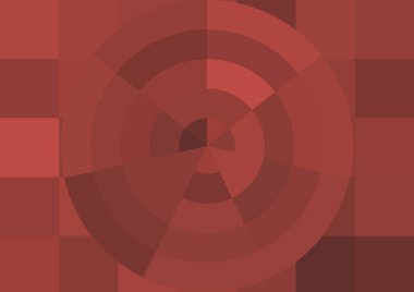 Büyük renk kare pikselleri ve dairesi olan soyut dekoratif arkaplan