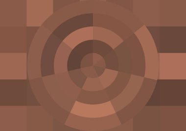 Büyük renk kare pikselleri ve dairesi olan soyut dekoratif arkaplan