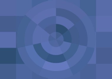 Büyük renk kare pikselleri ve dairesi olan soyut dekoratif arkaplan