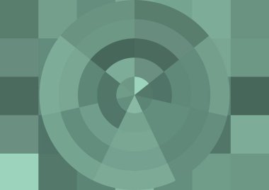 Büyük renk kare pikselleri ve dairesi olan soyut dekoratif arkaplan