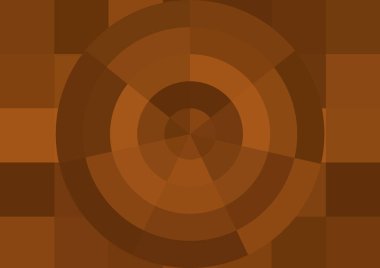 Büyük renk kare pikselleri ve dairesi olan soyut dekoratif arkaplan