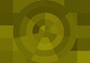 Büyük renk kare pikselleri ve dairesi olan soyut dekoratif arkaplan