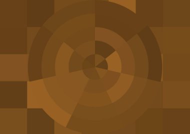 Büyük renk kare pikselleri ve dairesi olan soyut dekoratif arkaplan