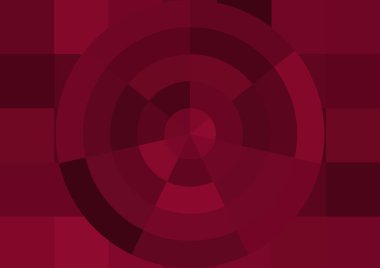 Büyük renk kare pikselleri ve dairesi olan soyut dekoratif arkaplan