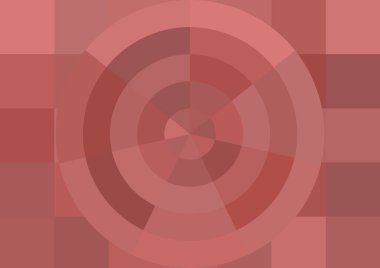 Büyük renk kare pikselleri ve dairesi olan soyut dekoratif arkaplan