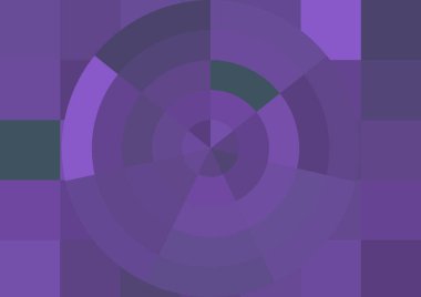 Büyük renk kare pikselleri ve dairesi olan soyut dekoratif arkaplan