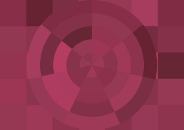 Büyük renk kare pikselleri ve dairesi olan soyut dekoratif arkaplan