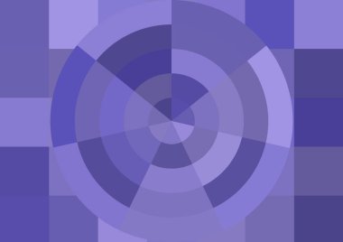 Büyük renk kare pikselleri ve dairesi olan soyut dekoratif arkaplan