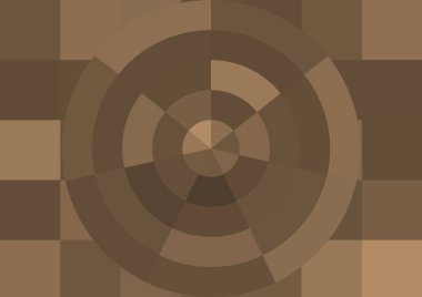 Büyük renk kare pikselleri ve dairesi olan soyut dekoratif arkaplan