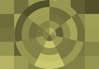 Büyük renk kare pikselleri ve dairesi olan soyut dekoratif arkaplan