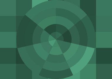 Büyük renk kare pikselleri ve dairesi olan soyut dekoratif arkaplan