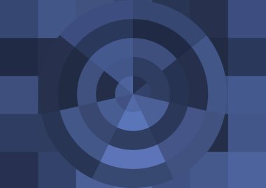 Büyük renk kare pikselleri ve dairesi olan soyut dekoratif arkaplan