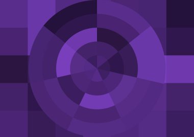 Büyük renk kare pikselleri ve dairesi olan soyut dekoratif arkaplan