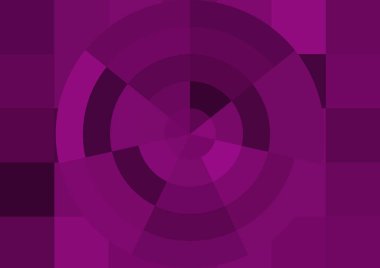 Büyük renk kare pikselleri ve dairesi olan soyut dekoratif arkaplan