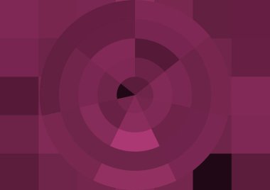 Büyük renk kare pikselleri ve dairesi olan soyut dekoratif arkaplan