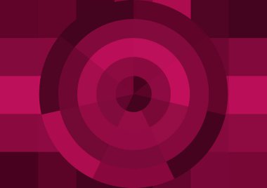 Büyük renk kare pikselleri ve dairesi olan soyut dekoratif arkaplan