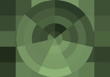 Büyük renk kare pikselleri ve dairesi olan soyut dekoratif arkaplan