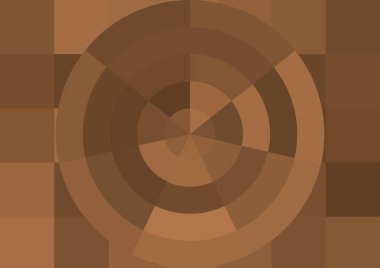 Büyük renk kare pikselleri ve dairesi olan soyut dekoratif arkaplan