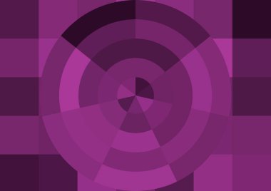 Büyük renk kare pikselleri ve dairesi olan soyut dekoratif arkaplan