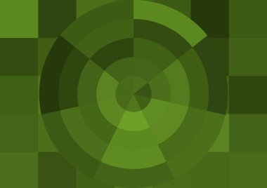 Büyük renk kare pikselleri ve dairesi olan soyut dekoratif arkaplan