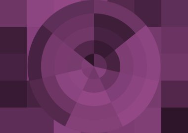 Büyük renk kare pikselleri ve dairesi olan soyut dekoratif arkaplan