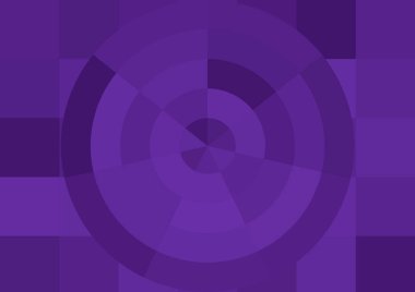 Büyük renk kare pikselleri ve dairesi olan soyut dekoratif arkaplan