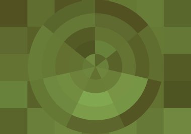 Büyük renk kare pikselleri ve dairesi olan soyut dekoratif arkaplan