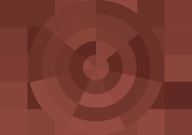 Büyük renk kare pikselleri ve dairesi olan soyut dekoratif arkaplan