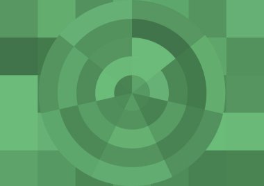 Büyük renk kare pikselleri ve dairesi olan soyut dekoratif arkaplan