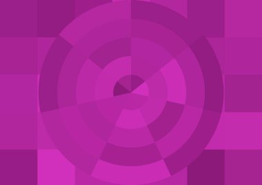 Büyük renk kare pikselleri ve dairesi olan soyut dekoratif arkaplan