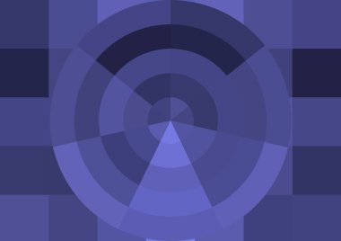 Büyük renk kare pikselleri ve dairesi olan soyut dekoratif arkaplan