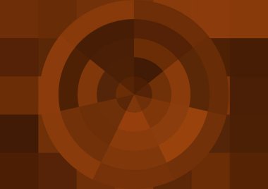 Büyük renk kare pikselleri ve dairesi olan soyut dekoratif arkaplan