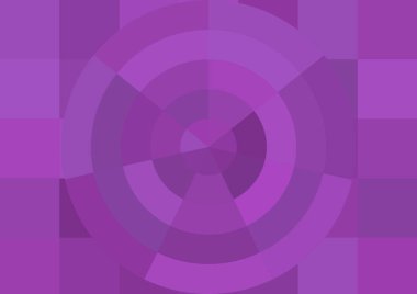 Büyük renk kare pikselleri ve dairesi olan soyut dekoratif arkaplan