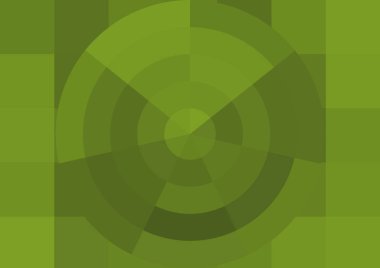 Büyük renk kare pikselleri ve dairesi olan soyut dekoratif arkaplan