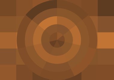 Büyük renk kare pikselleri ve dairesi olan soyut dekoratif arkaplan