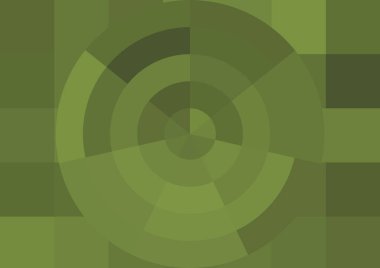 Büyük renk kare pikselleri ve dairesi olan soyut dekoratif arkaplan