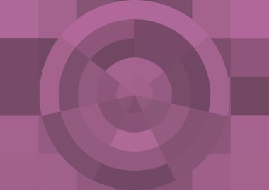 Büyük renk kare pikselleri ve dairesi olan soyut dekoratif arkaplan