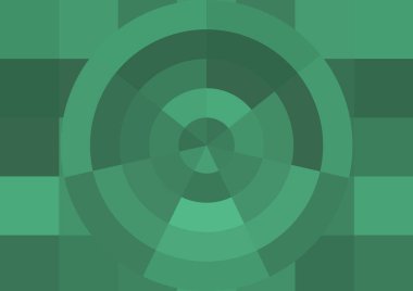 Büyük renk kare pikselleri ve dairesi olan soyut dekoratif arkaplan