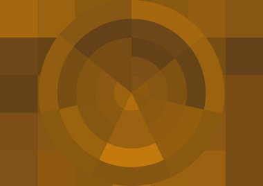 Büyük renk kare pikselleri ve dairesi olan soyut dekoratif arkaplan