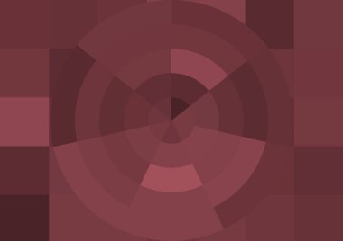 Büyük renk kare pikselleri ve dairesi olan soyut dekoratif arkaplan