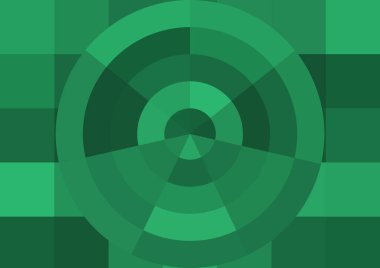 Büyük renk kare pikselleri ve dairesi olan soyut dekoratif arkaplan