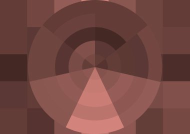 Büyük renk kare pikselleri ve dairesi olan soyut dekoratif arkaplan