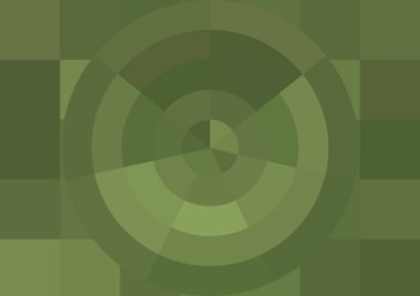 Büyük renk kare pikselleri ve dairesi olan soyut dekoratif arkaplan