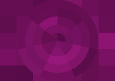 Büyük renk kare pikselleri ve dairesi olan soyut dekoratif arkaplan